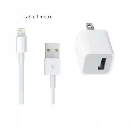 Cargador Iphone 5w Con Cable De 1 Metro Generico