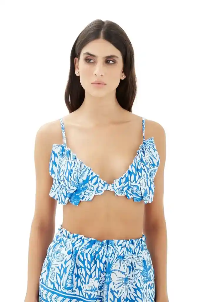 Top Aura Aires Azul S Mercedes Campuzano