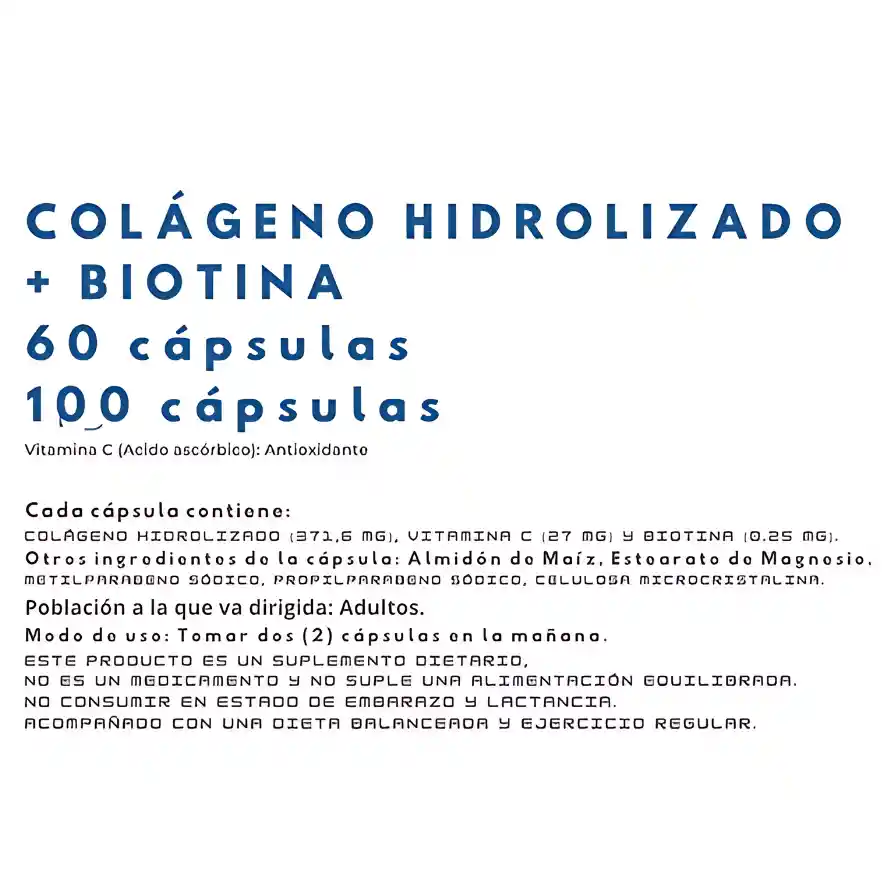 Colágeno Hidrolizado + Biotina Botanitas