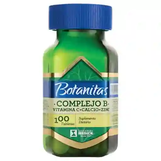 Complejo B + Vitamina C , Calcio Y Zinc Botanitas