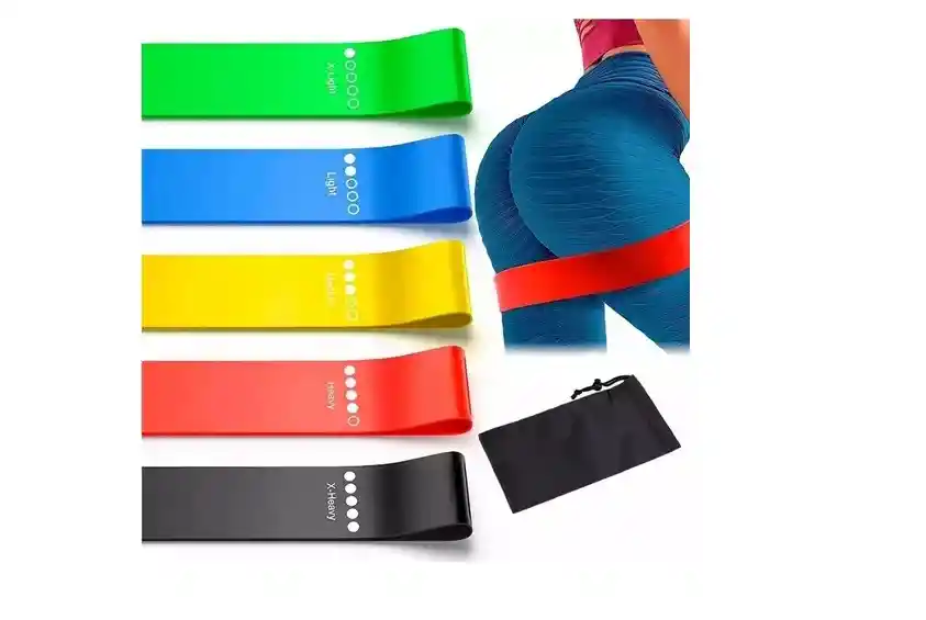 Kit Bandas Belt Elásticas Cerradas Ejercicio Resistentes X5