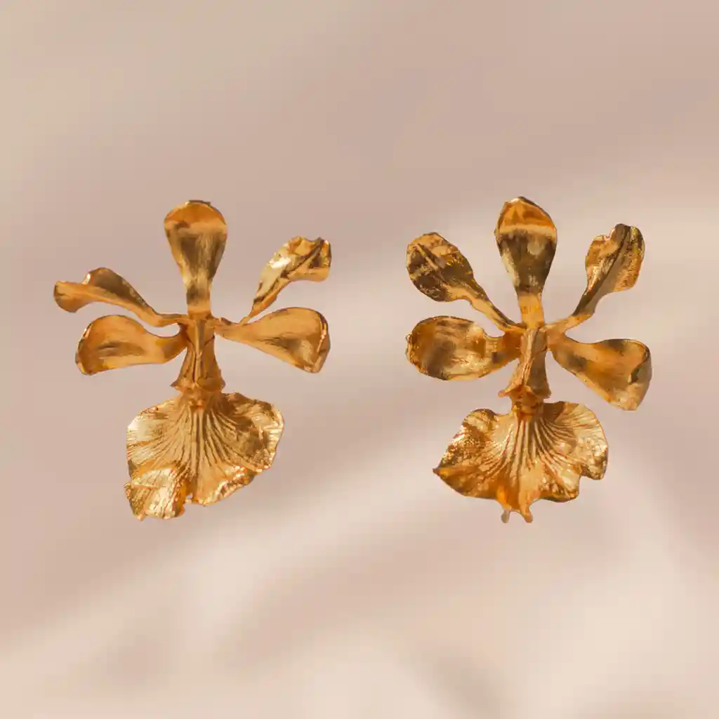 Aretes Orquidea Encyclia Cordigera