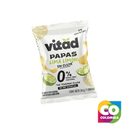 Papas Sabor Lima Limón (6und) Marca Vitad Embalaje De 1 Unidad Por 144g