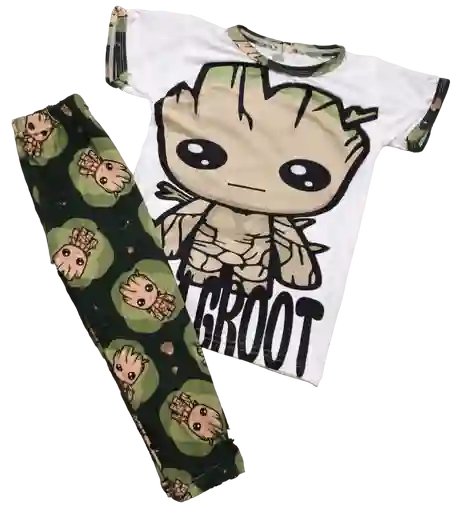 Pijama Para Niño Talla 2-4 Motivo Groot