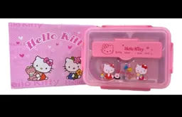 Lonchera Infantil Con Divisiones Anti Derrames Hello Kitty
