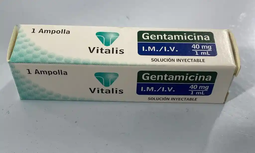 Gentamicina De 40mg Por 1ml Ampolla.