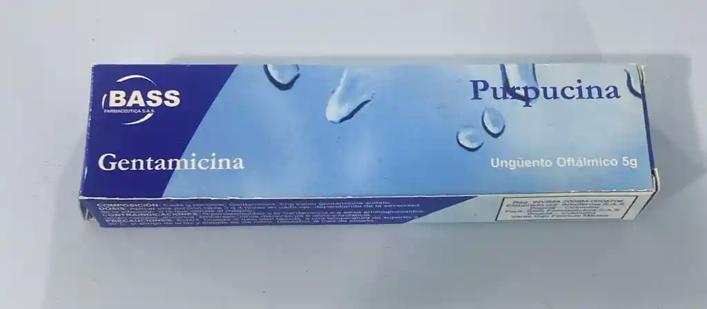 Gentamicina Gel Oftalmico Por 5g Purpucina.