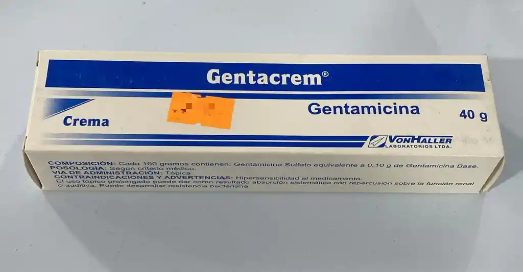 Gentamicina Crema Topica Tubo 40g Gentacrem.