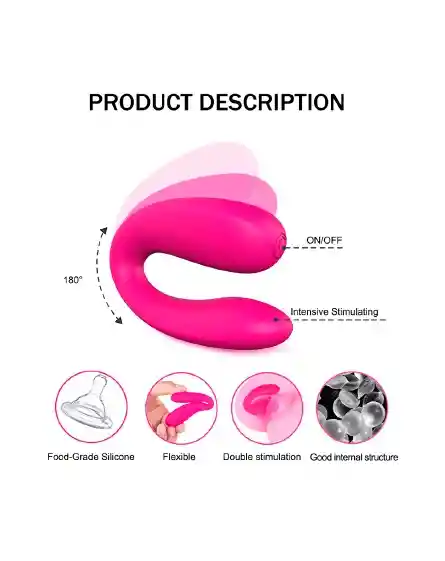 Vibrador Doble Vebe Pink Shande