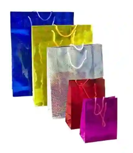 Bolsa De Regalo Pequeña 12 X 16 Holograma X 3 Unidades