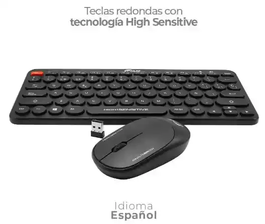 Combo Teclado Y Mouse Inalambrico Mini Jyr