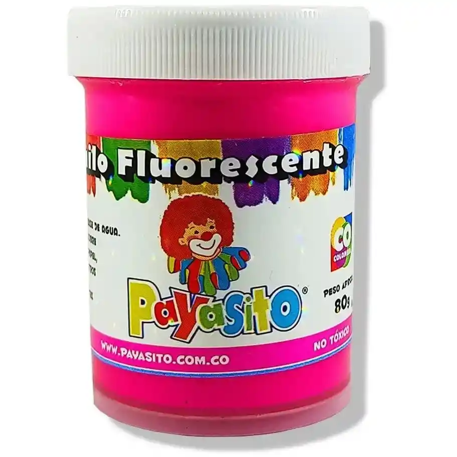 Pintura Vinilo Payasito Fluorescente / Neon X 80 Gm Fucsia