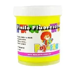 Pintura Vinilo Payasito Fluorescente / Neon X 80 Gm Amarillo