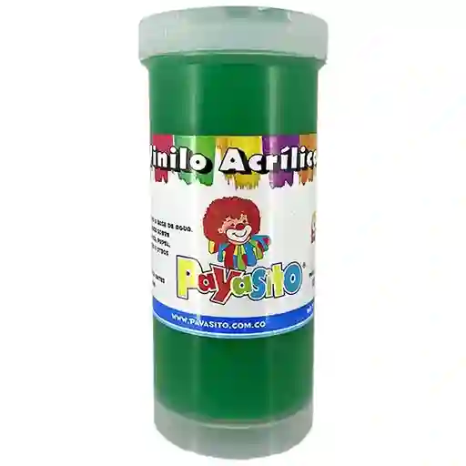 Pintura Vinilo Acrilico 125 Gm Payasito Color Verde Oscuro