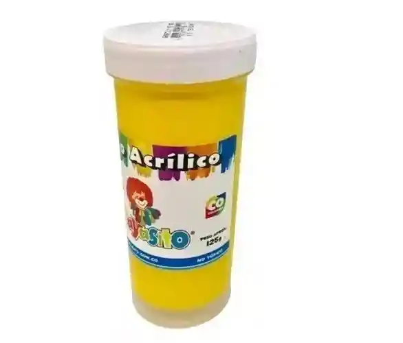 Pintura Vinilo Acrilico 125 Gm Payasito Color Amarillo