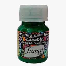 Pintura Para Tela Resistente Al Lavado 30 Cc Verde Navidad