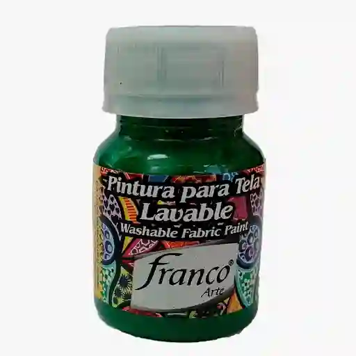 Pintura Para Tela Resistente Al Lavado 30 Cc Verde Navidad