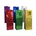 Bolsa De Regalo Botella Holograma X 3 Unidades