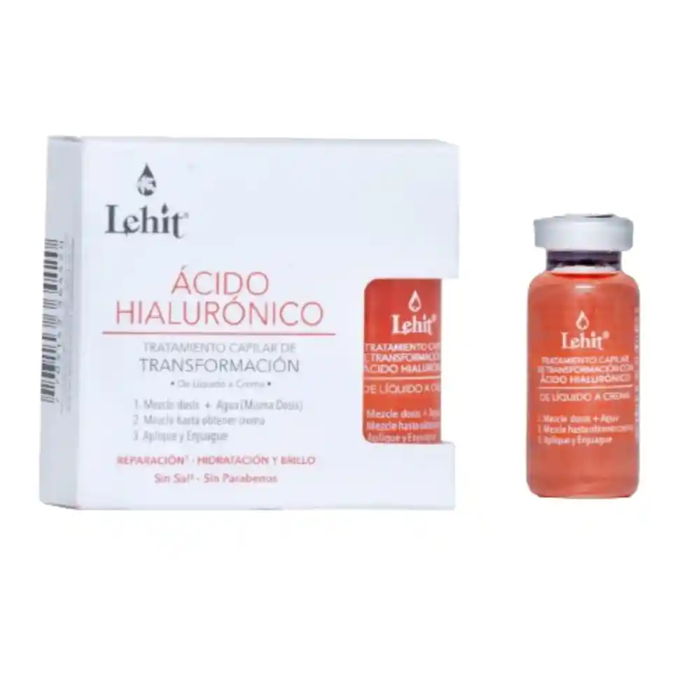 Lehit Acido Hialuronico Tratamiento Capilar Transformacion 3x15ml