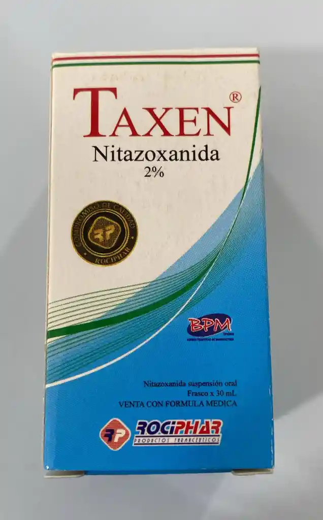 Nitazoxanida 2g Suspension Por 30ml. Taxen.