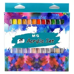 Pintura Acrilica Mg Set X 24 Colores Surtidos