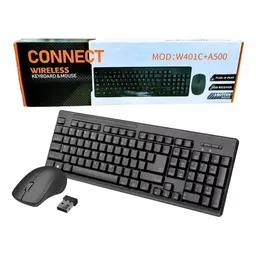 Combo Teclado Y Mouse Inalambrico W410c+a500