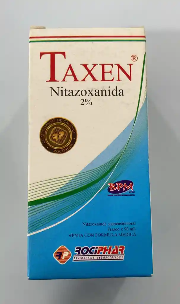 Nitazoxanida 2g Suspension Por 90ml. Taxen.