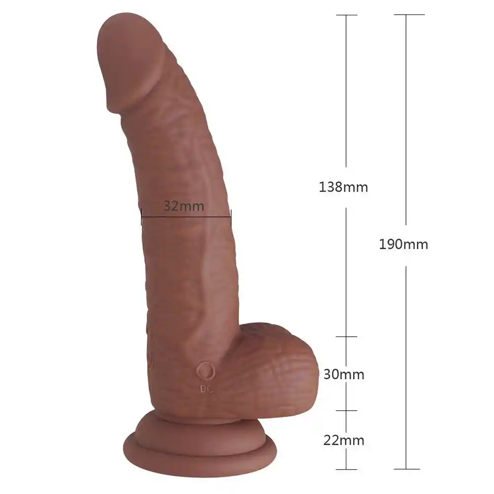 Vibrador Realista Goldie Café 19 Cm Camtoyz