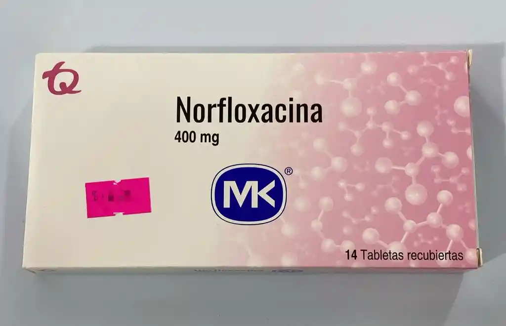 Norfloxacina 400mg Por 14 Tabletas. Mk Tq.