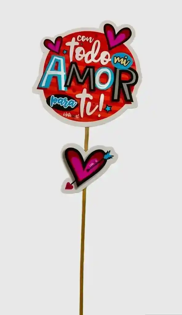 Pin Hablador Cumpleaños / Amor Y Amistad San Valentín. Mensaje: Con Todo Mi Amor Para Ti