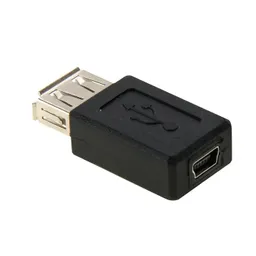 Adaptador Usb 2.0 Af A Mini Usb Hembra De 5 Pines (negro)