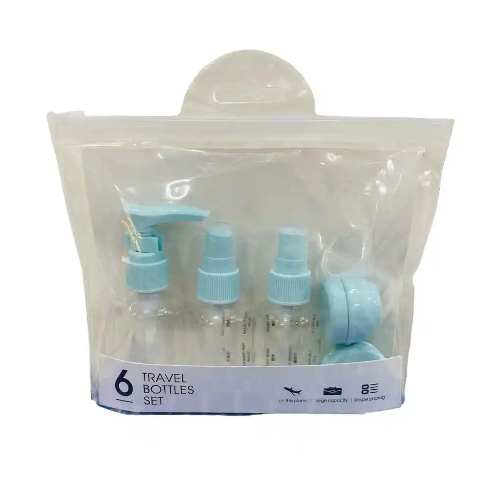 Kit Viajero Para 5 Embalses (2 Con Tapa De Proteccion) Y Embudo