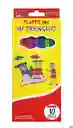 Plastilina Larga X 10 Barras Decolores