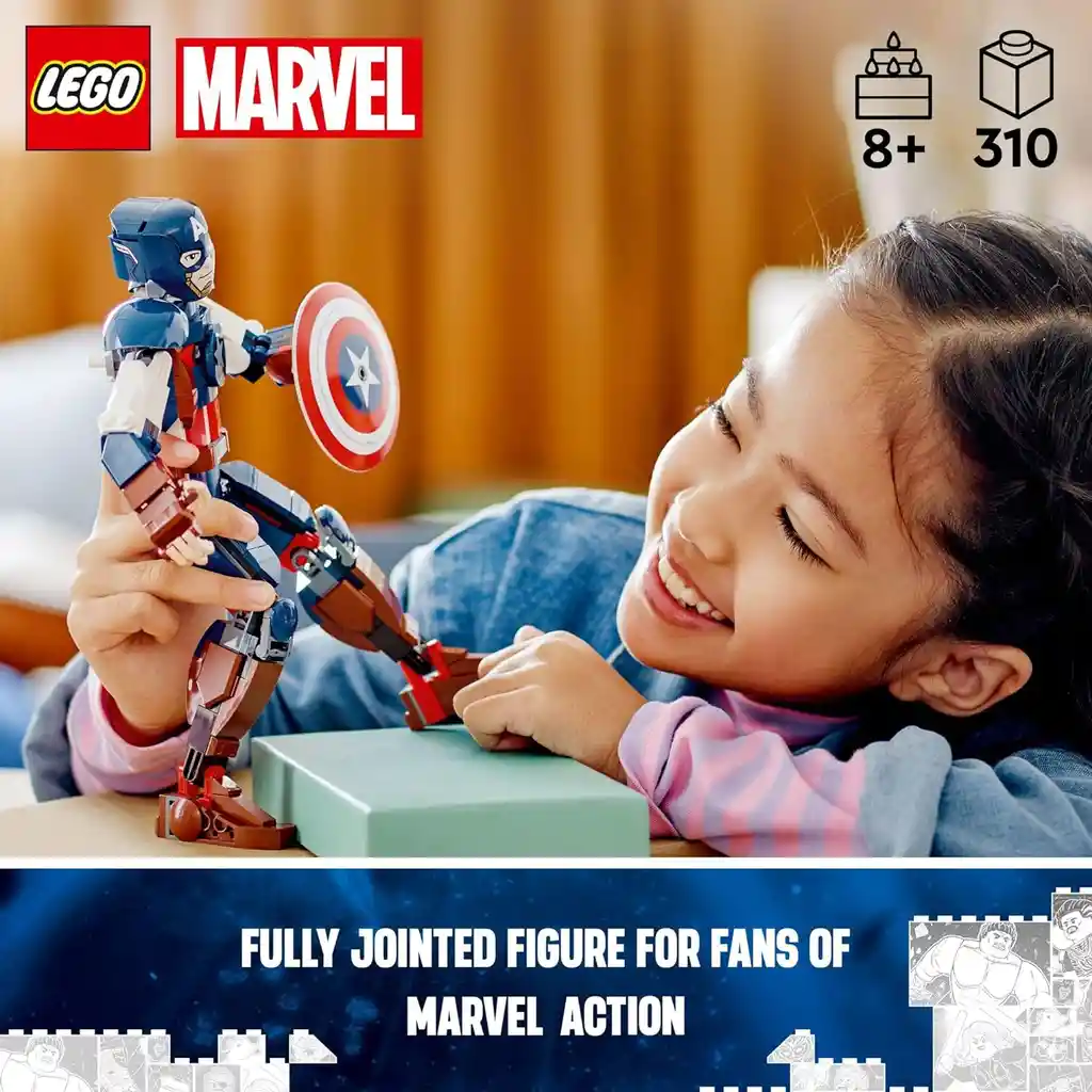 Kit Lego Super Heroes Marvel Capitán América 310 Pcs