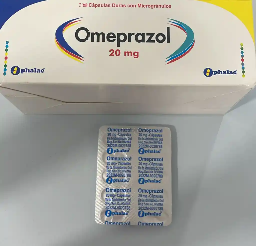 Omeprazol De 20mg Por 10 Capsulas. Anglopharma.