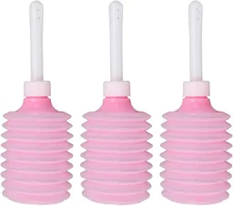 3 Enemas Ducha Anal Pink Lavado Rectal Vaginal Gran Capacidad 200ml Pera Limpieza Intima Del Ano