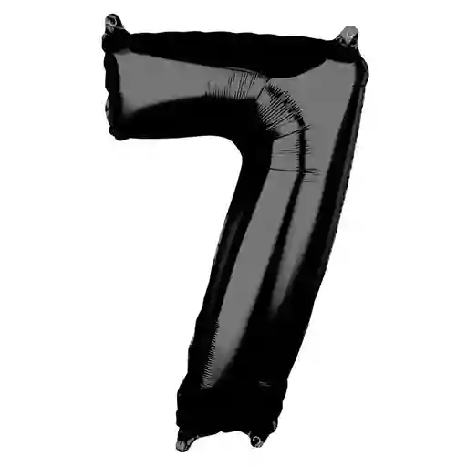 Numero 7 Inflable 32" 82 Cms Negro