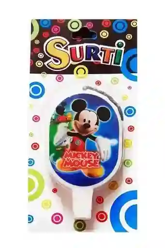 Vela Mickey 8 X 5 Cm
