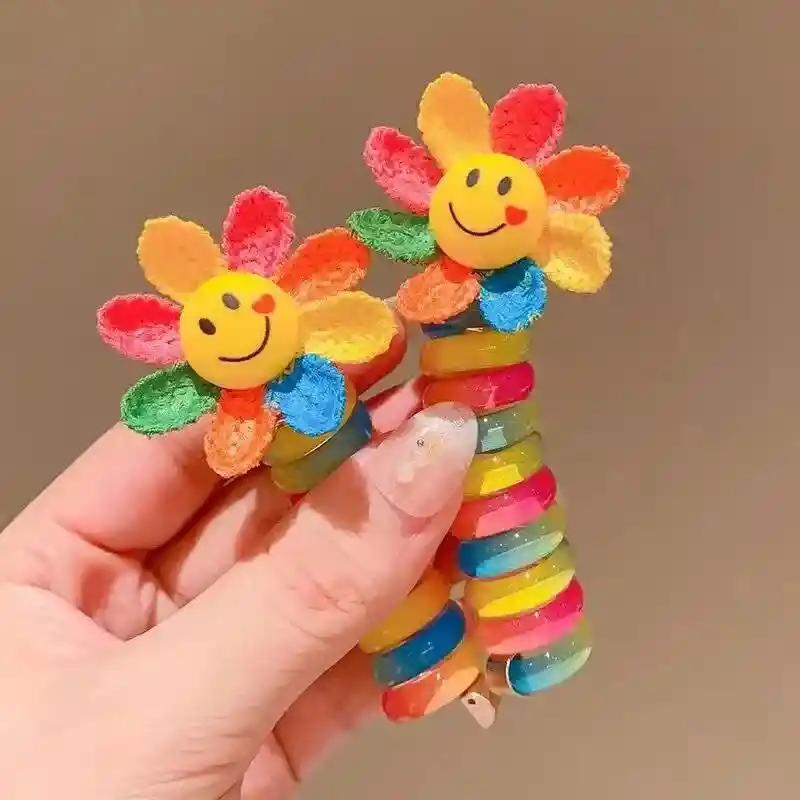 Colitas Moñas Bandas Elasticas Espiral Accesorios Peinados