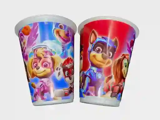 Vaso Desechable Plastico Niño Paw Patrol 6 Oz X 12