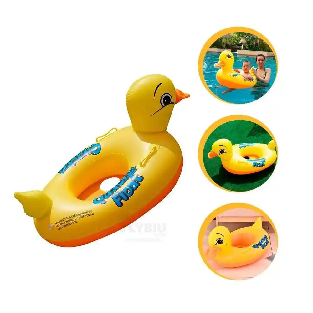 Flotador Para Niños De Pato Bote Piscina