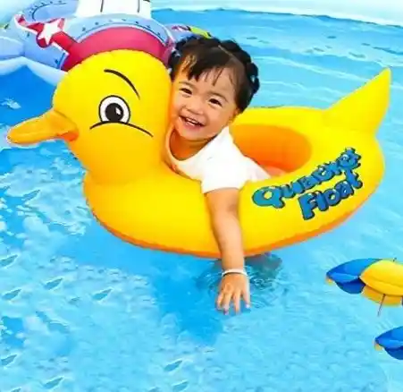 Flotador Para Niños De Pato Bote Piscina