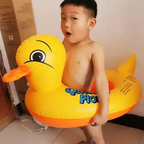 Flotador Para Niños De Pato Bote Piscina