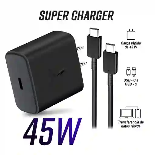 Cargador Para Samsung 45w Carga Rápida