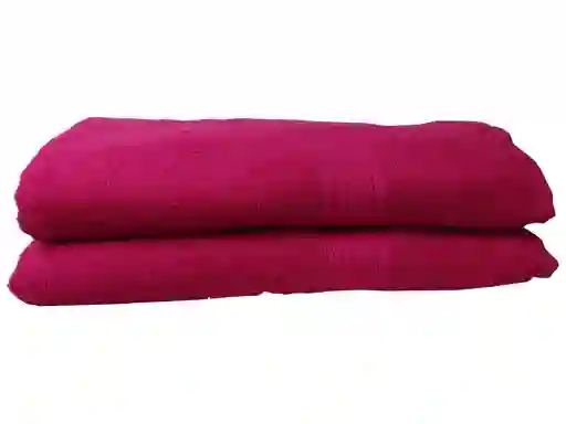 Toalla De Cuerpo Set X 2 Color Fucsia 360 Gramos 100% Algodón