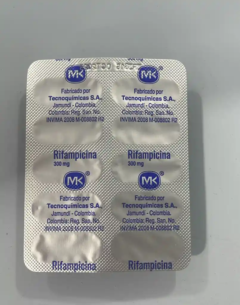 Rifampicina 300mg Por 1 Capsula (unidad). Mk Tq.