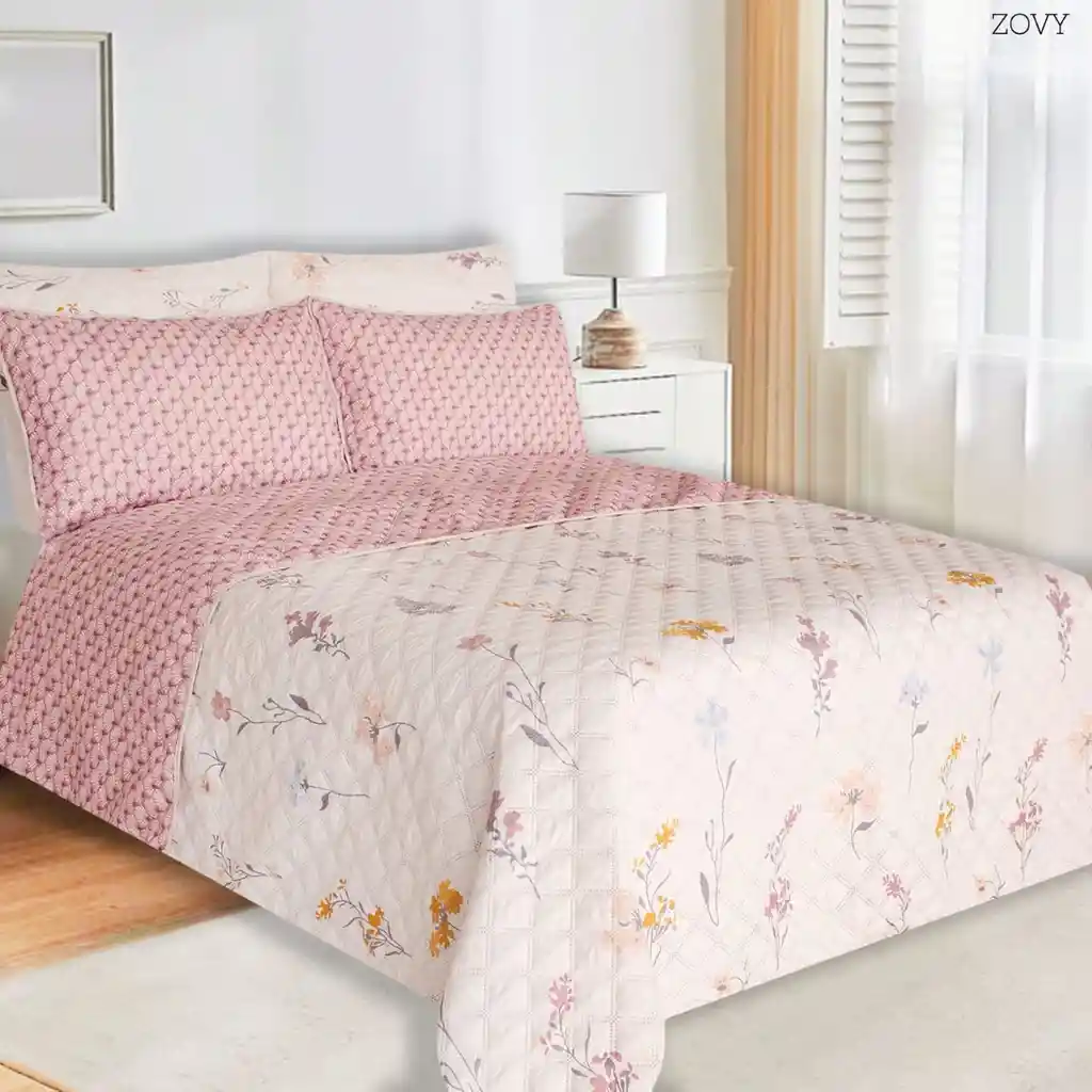 Colcha Doble Faz Ragazza Zovy Estampada Para Cama Doble