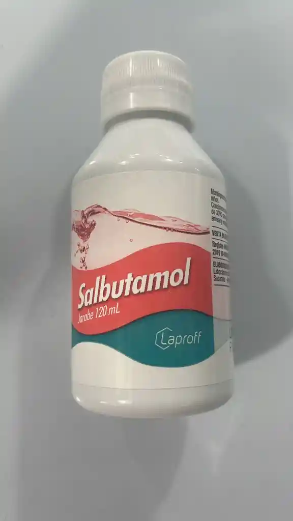 Salbutamol Jarabe Frasco Por 120ml. Laproff