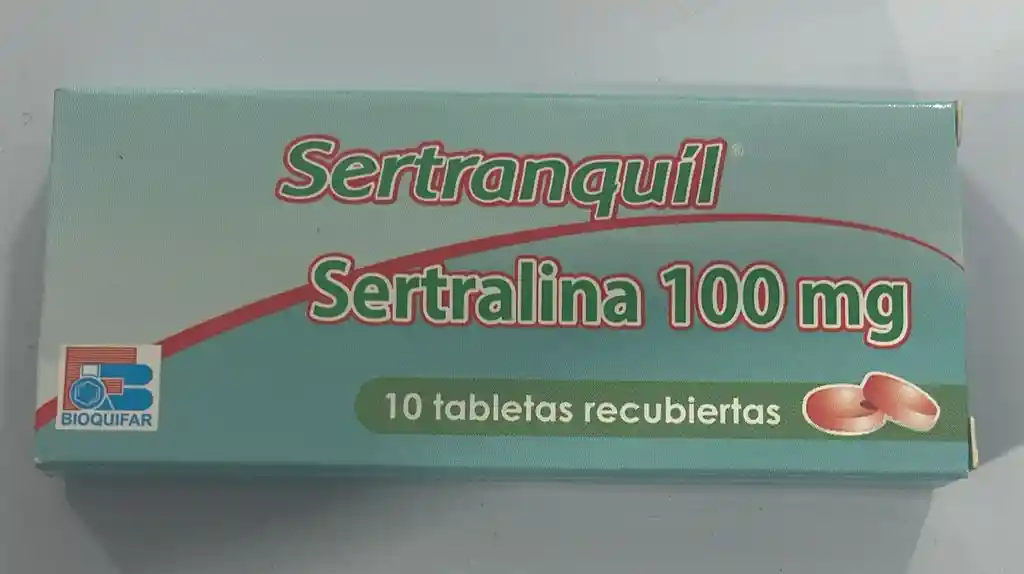 Sertralina 100mg Por 10 Tabletas. Sertranquil