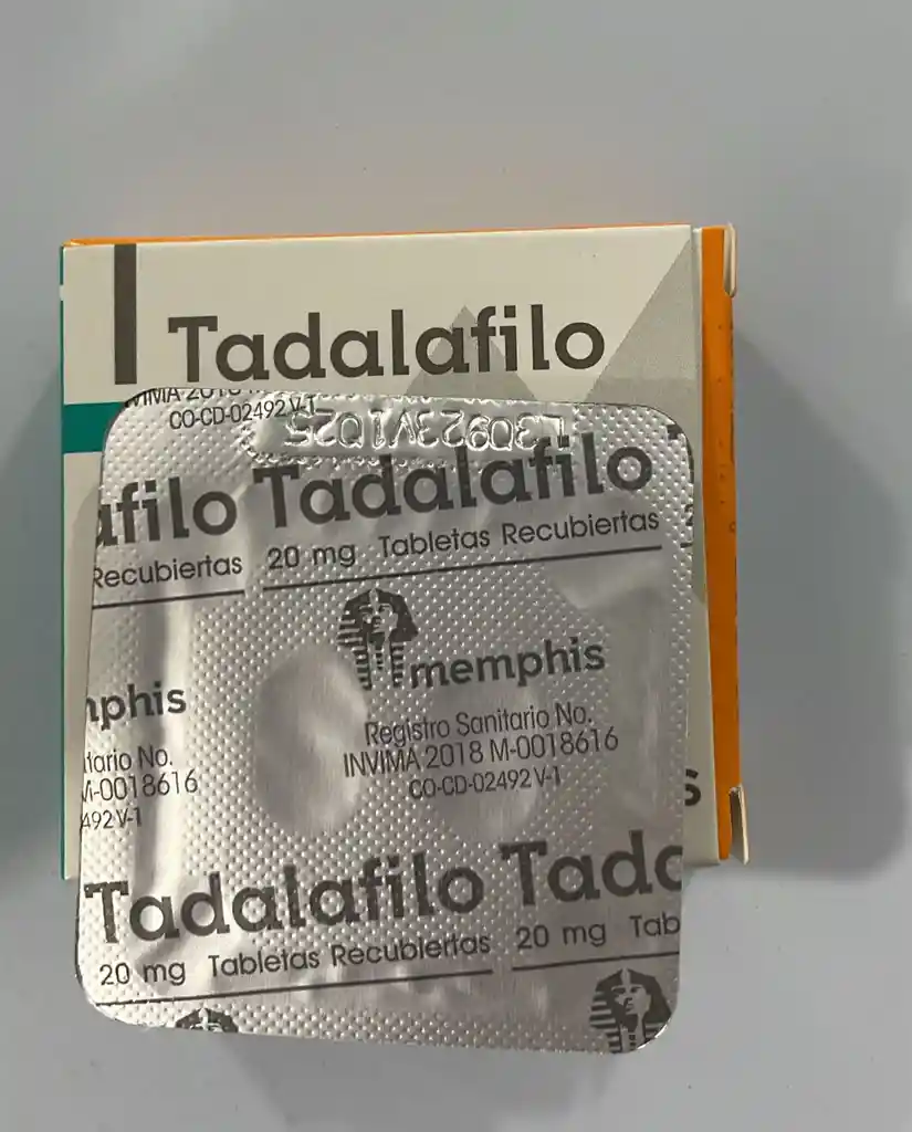 Tadalafilo 20mg Tableta Por Unidad. Memphis.